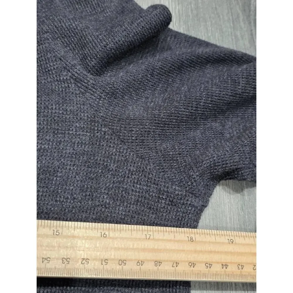 Track & field Quarter‎ Zip Sweater Y2K Mens Heather gray Small A004658